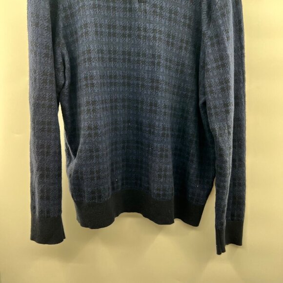 Bonobos Men's 1/4 Zip Pullover Sweater Blue Print Size XL - Picture 5 of 9